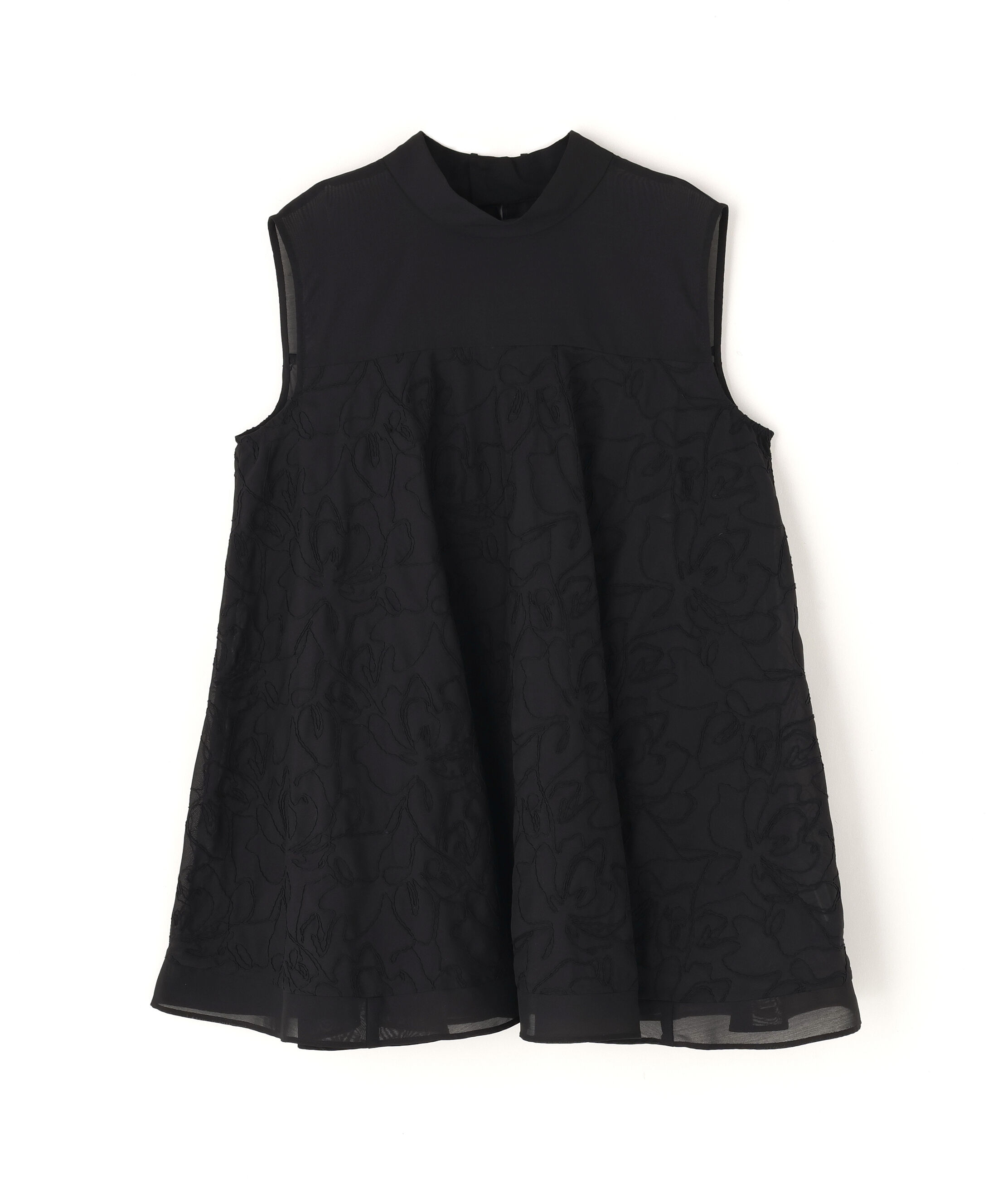  「コード刺繍Aラインブラウス」|シャツ・ブラウス|