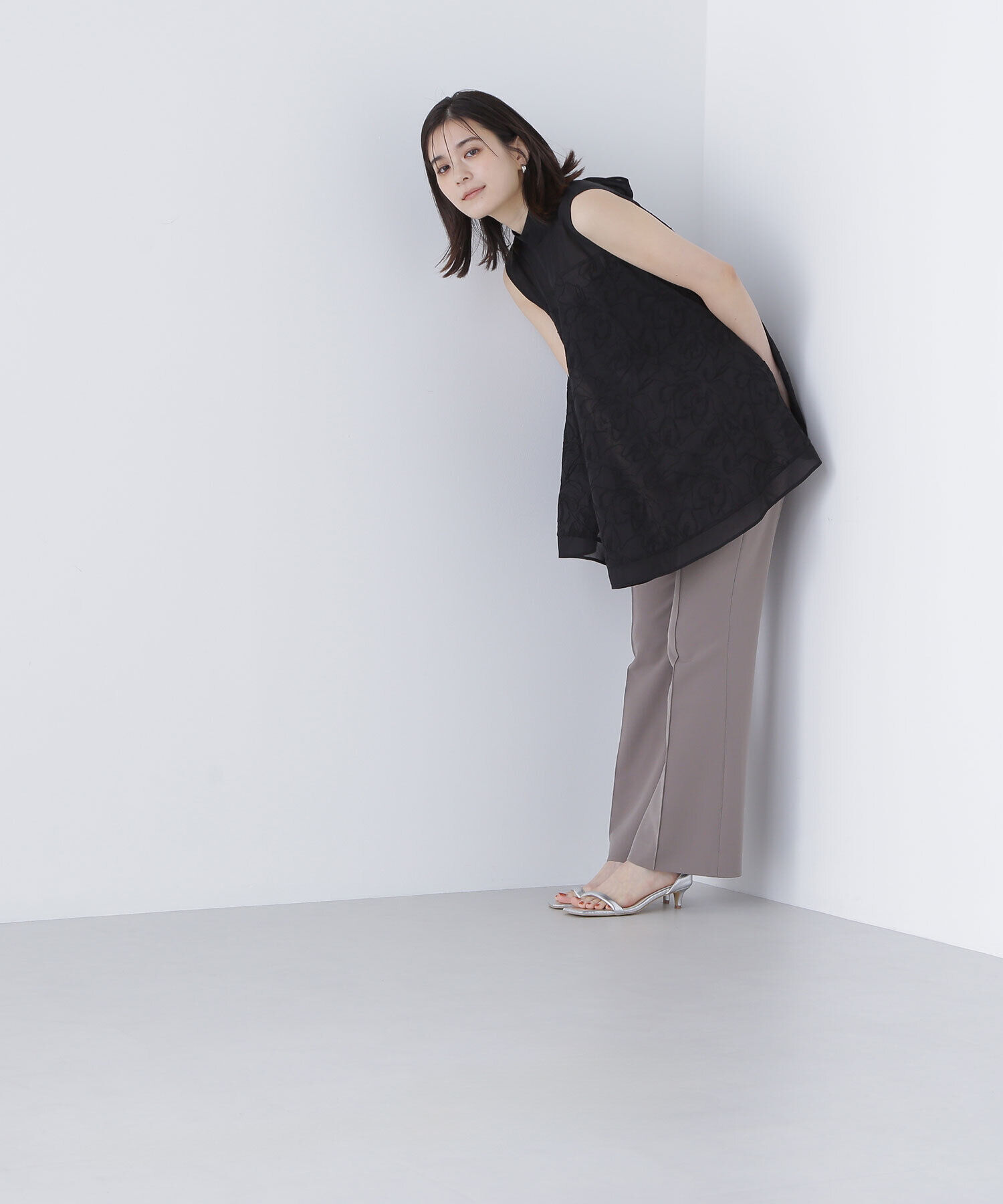  「コード刺繍Aラインブラウス」|シャツ・ブラウス|