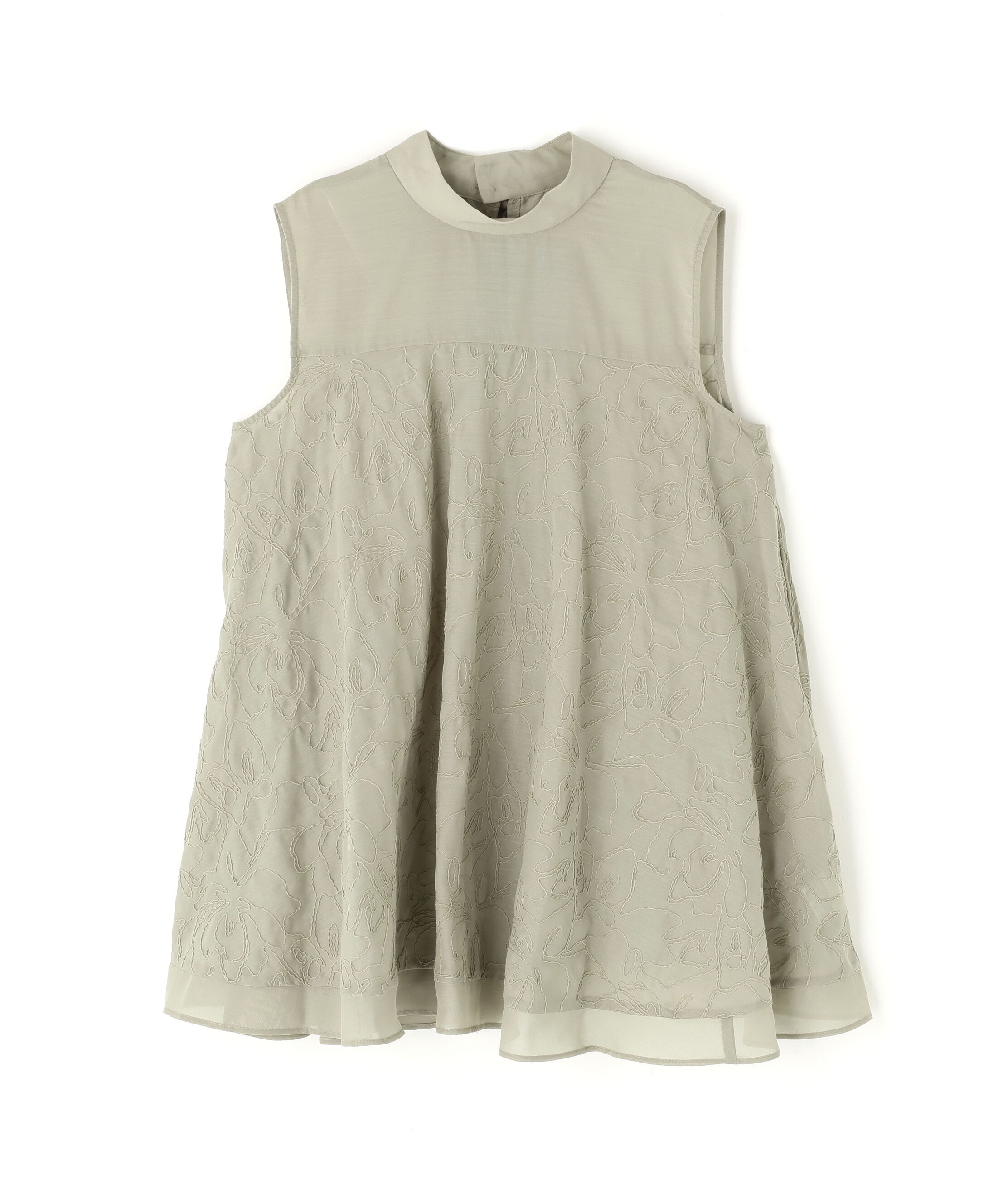  「コード刺繍Aラインブラウス」|シャツ・ブラウス|