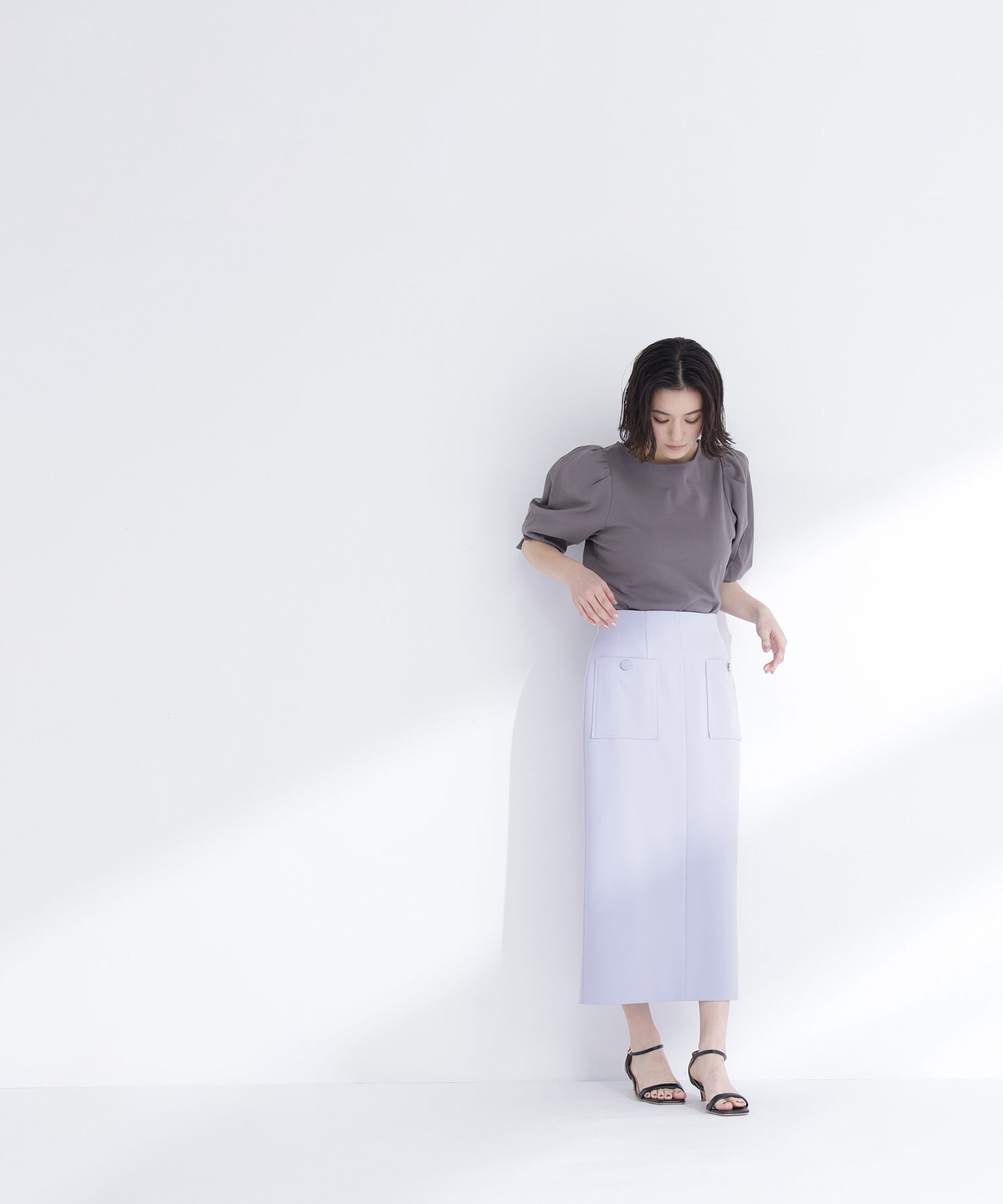  「パフスリーブカットソートップス」|Tシャツ・カットソー|