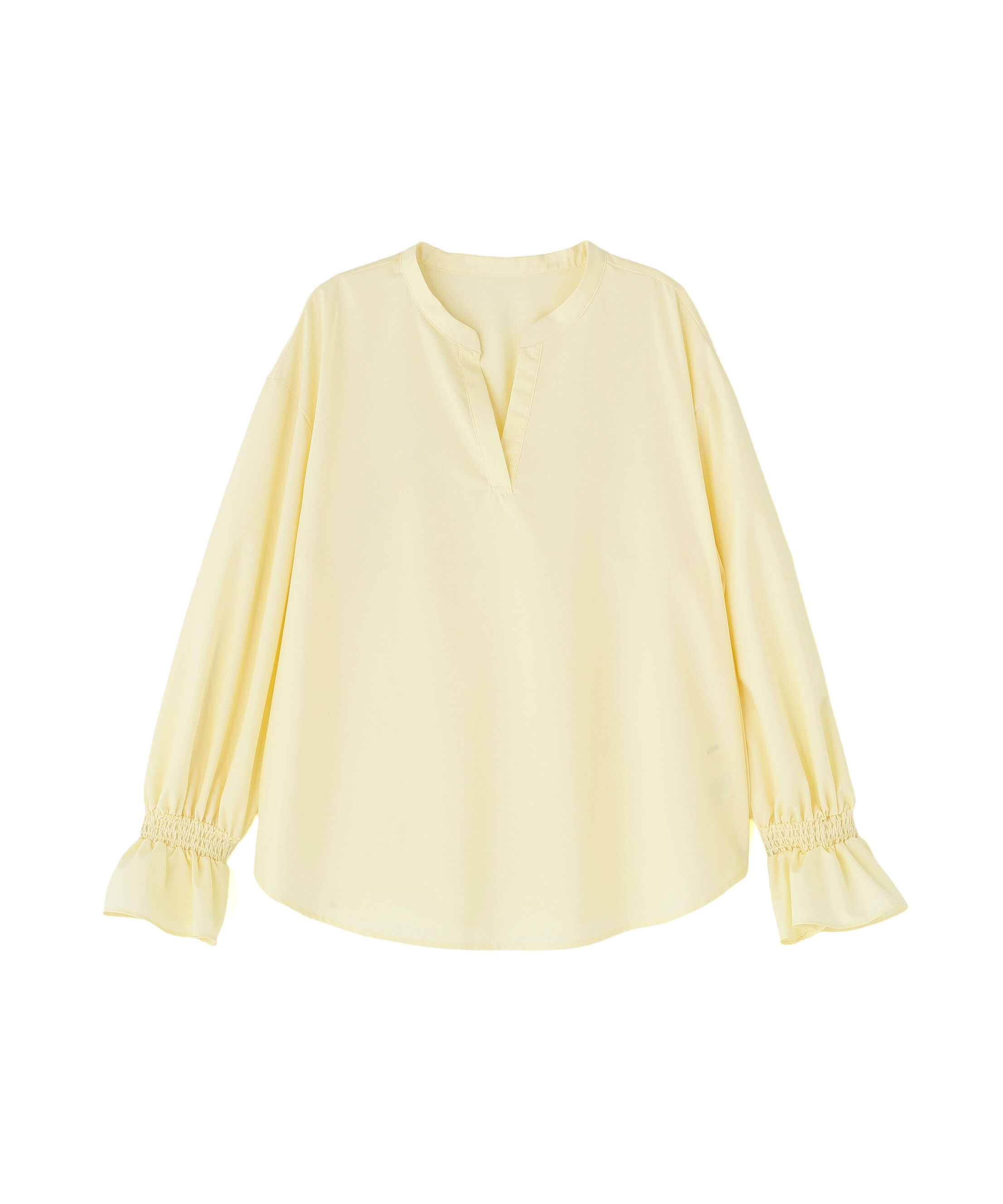  「バンドカラースキッパーブラウス」|シャツ・ブラウス|