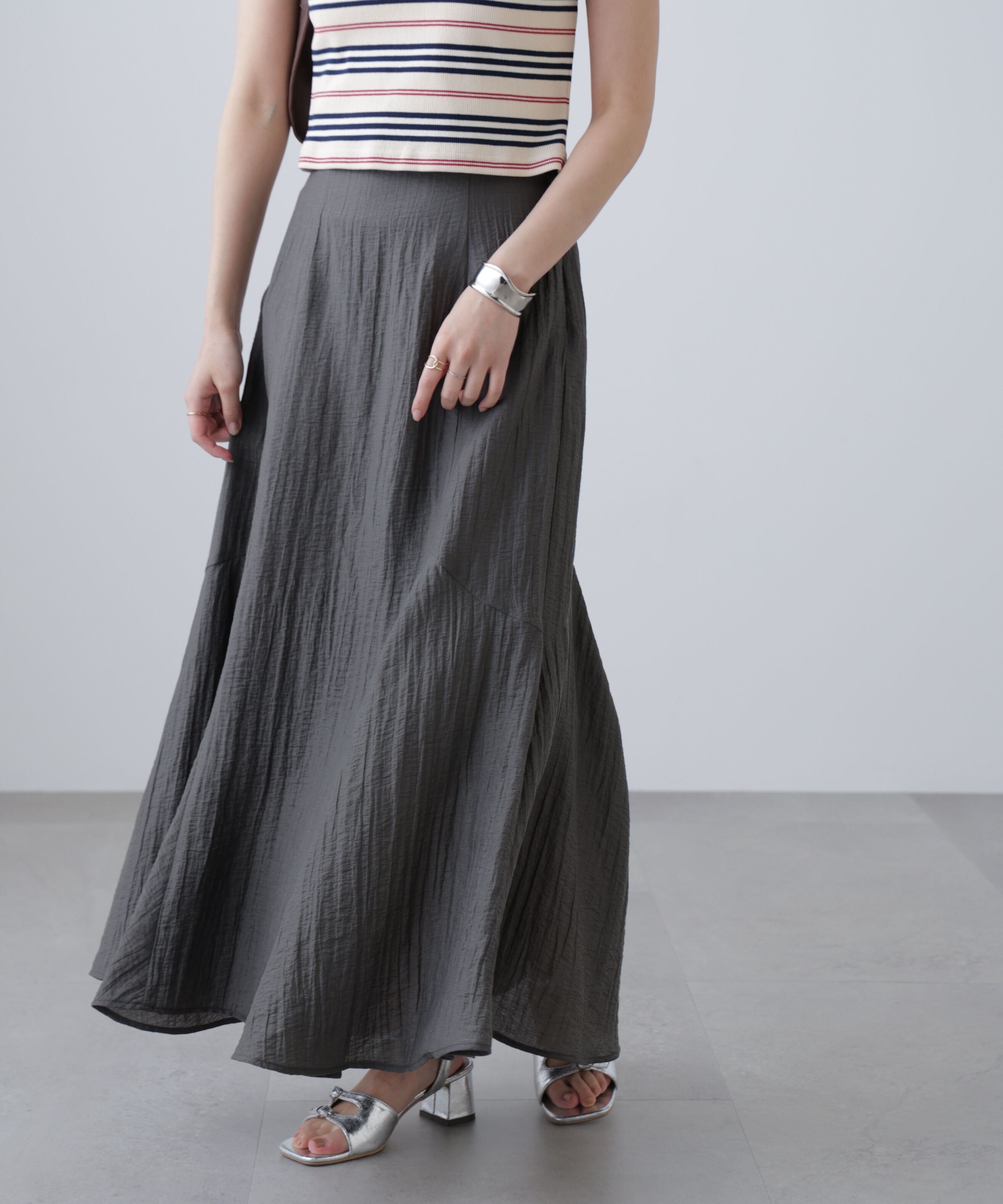  「アソートサイドフレアマーメイドスカート」|スカート|