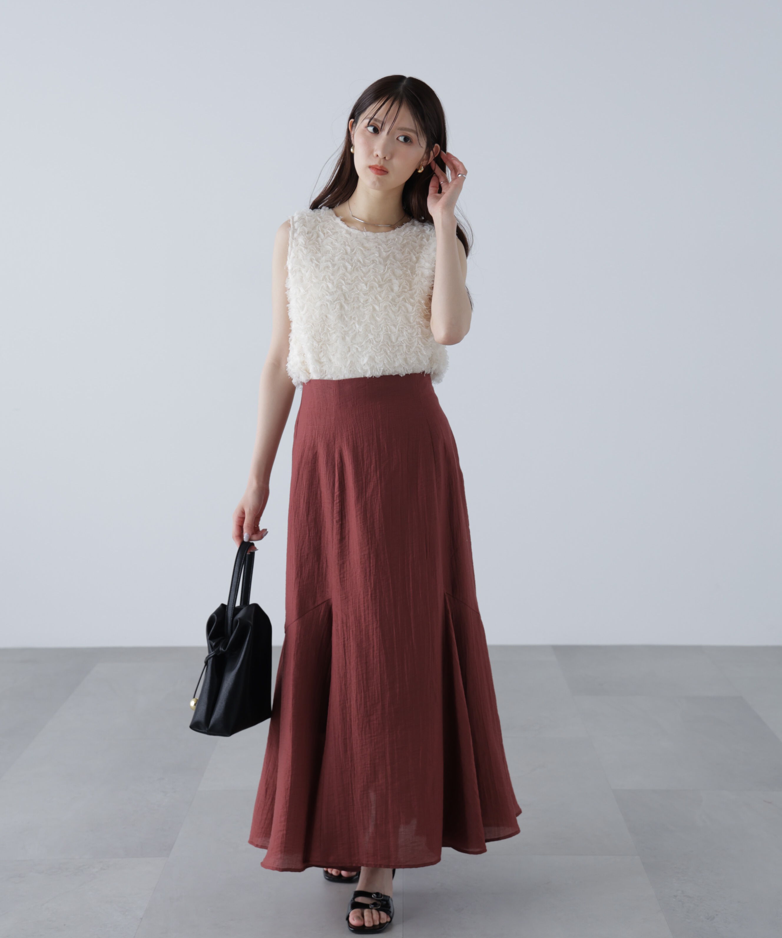  「アソートサイドフレアマーメイドスカート」|スカート|