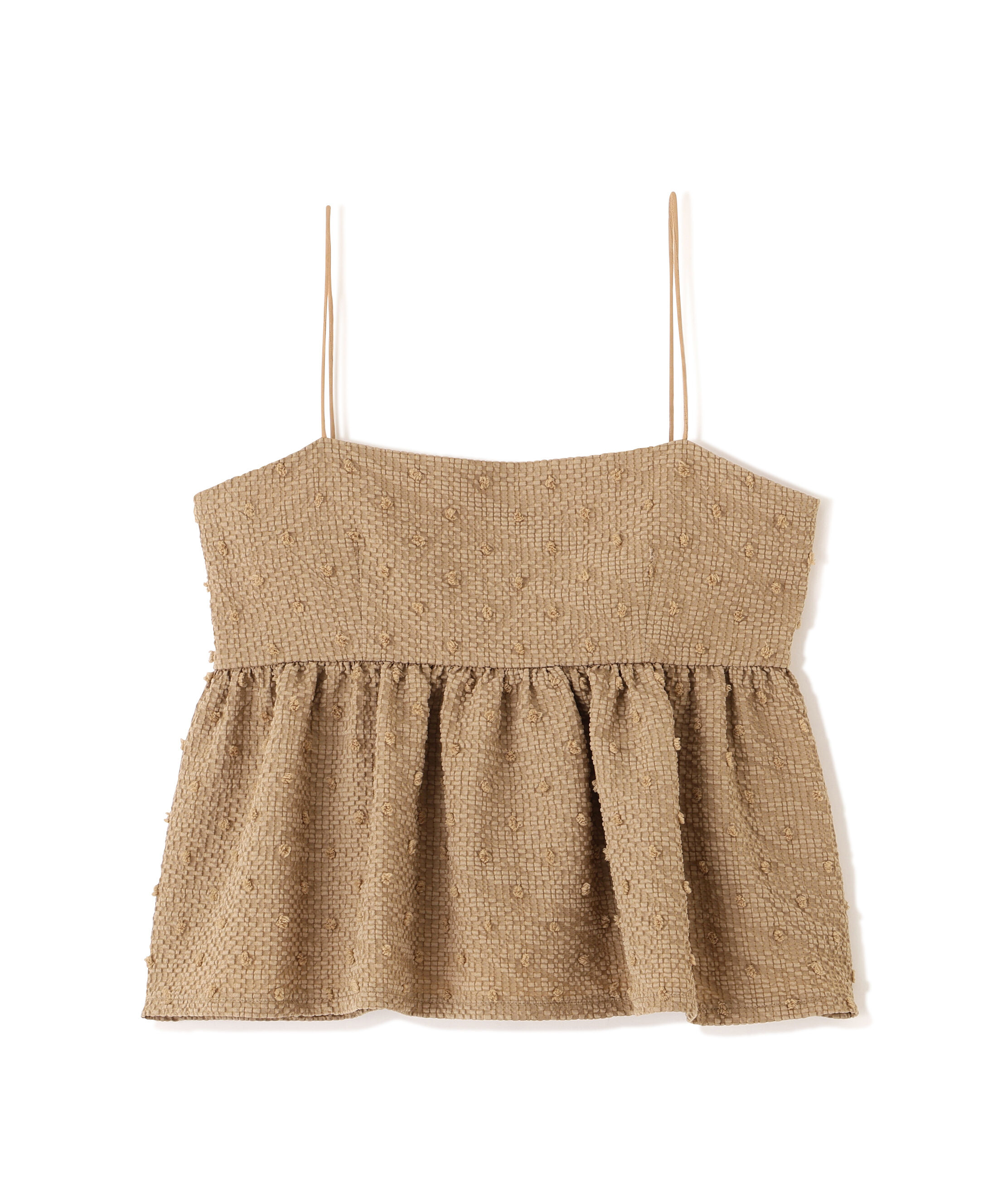  「ドットジャガードキャミソールビスチェ」|シャツ・ブラウス|