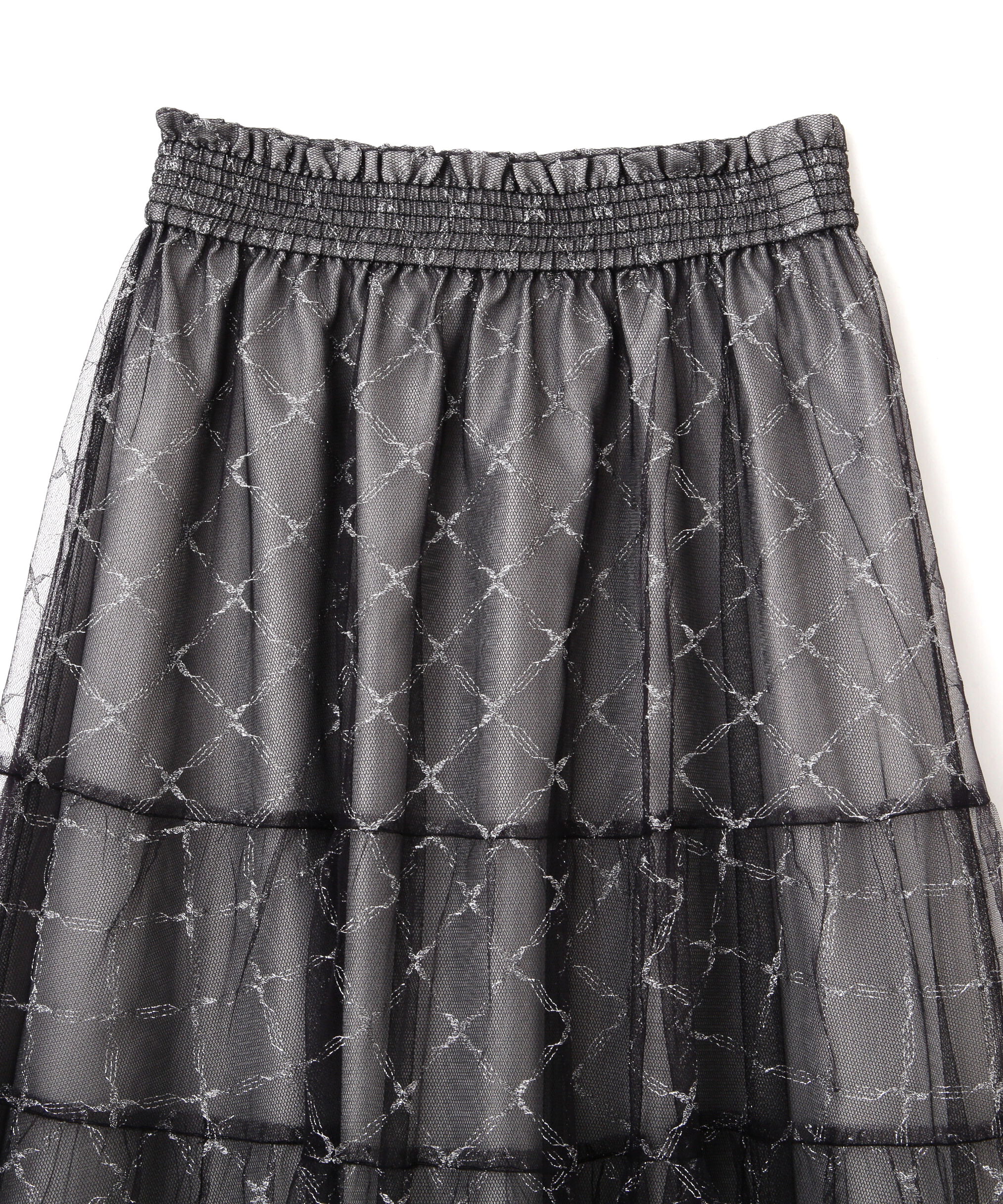  「ラメチュールティアードスカート」|スカート|