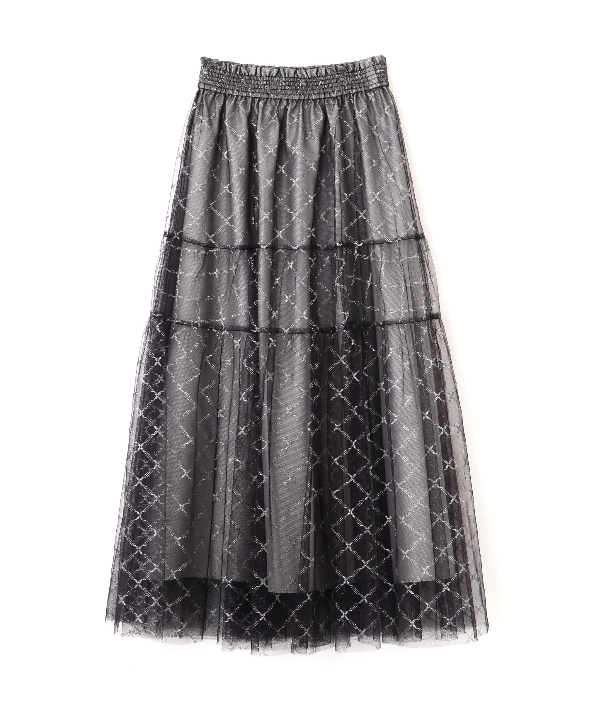  「ラメチュールティアードスカート」|スカート|
