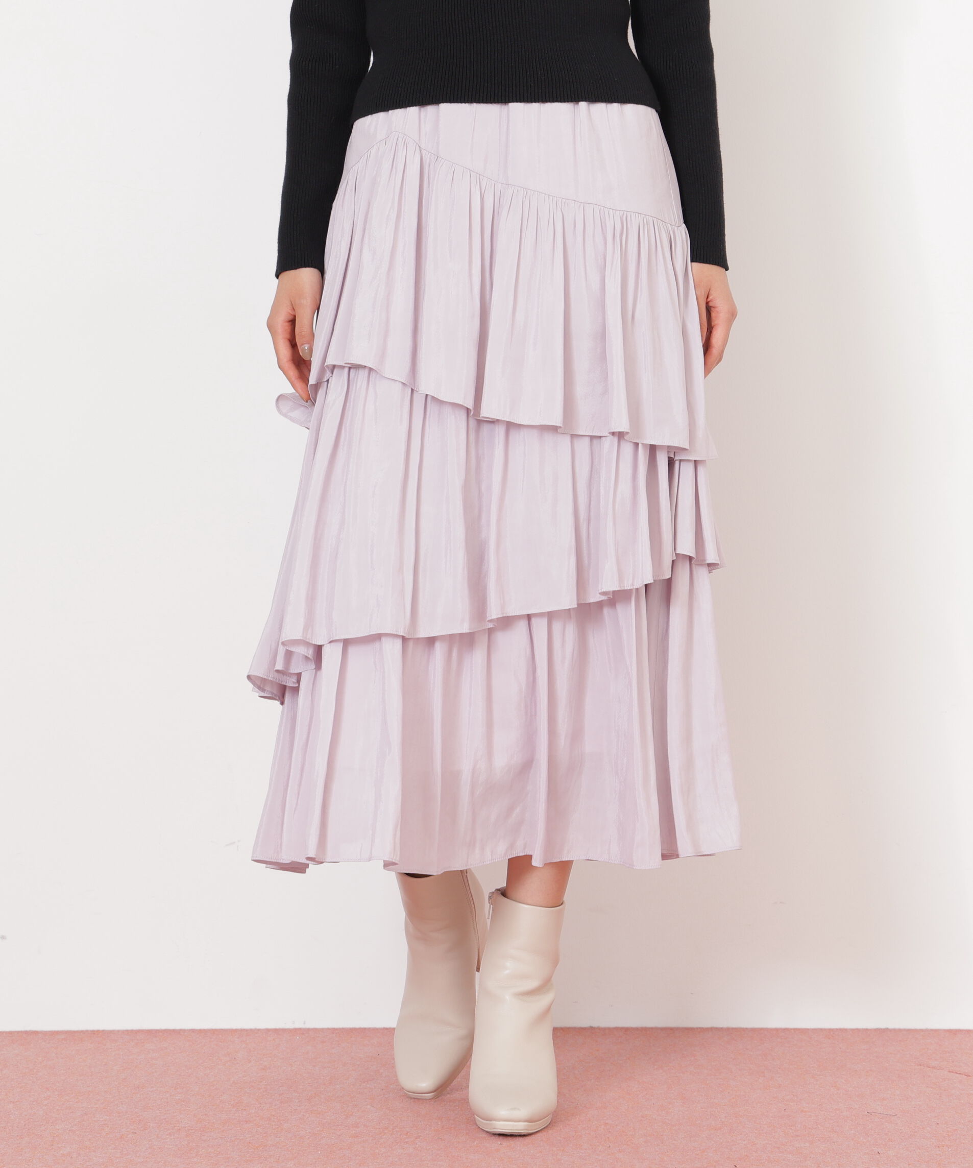  「ランダムティアードスカート」|スカート|