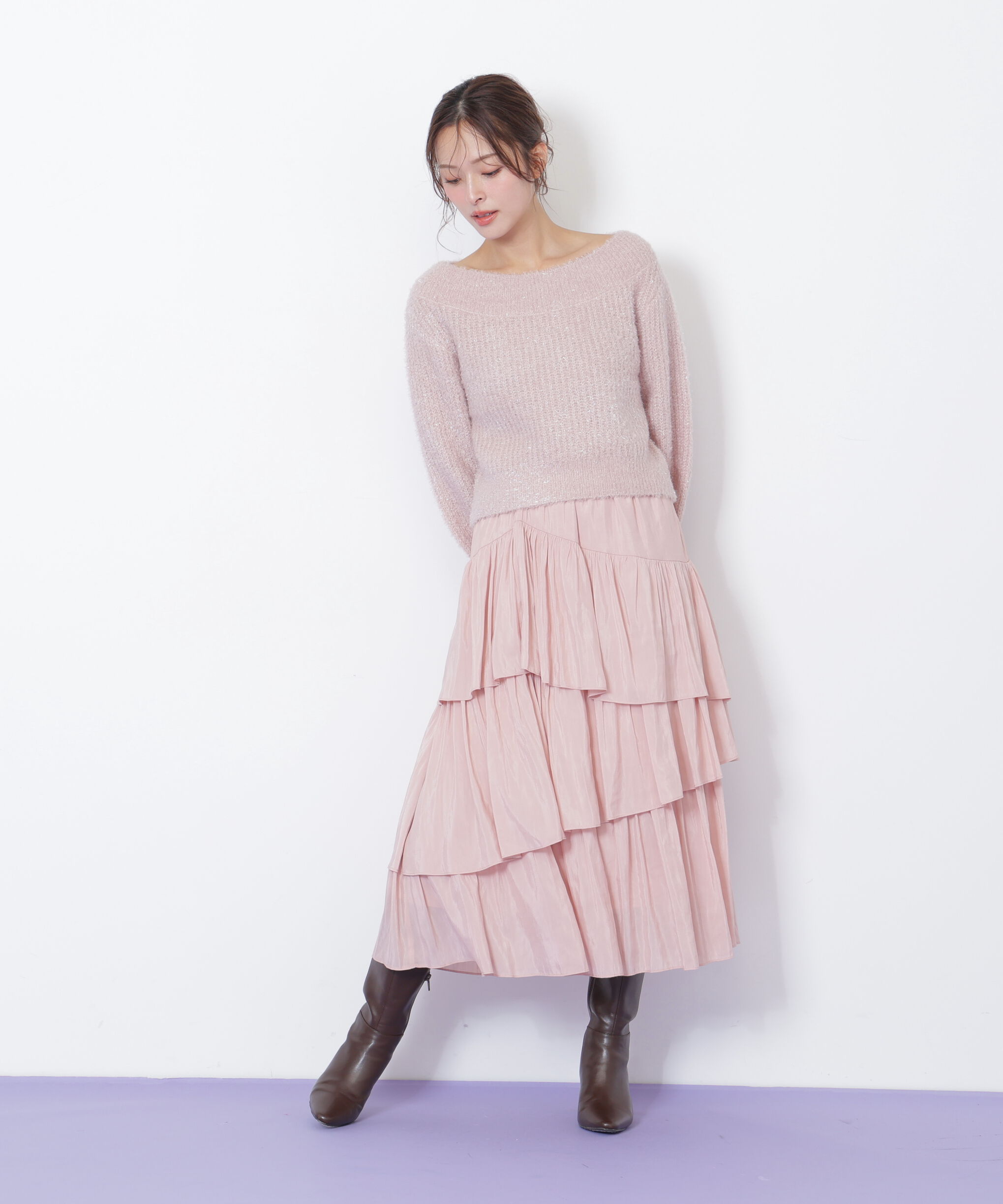  「ランダムティアードスカート」|スカート|