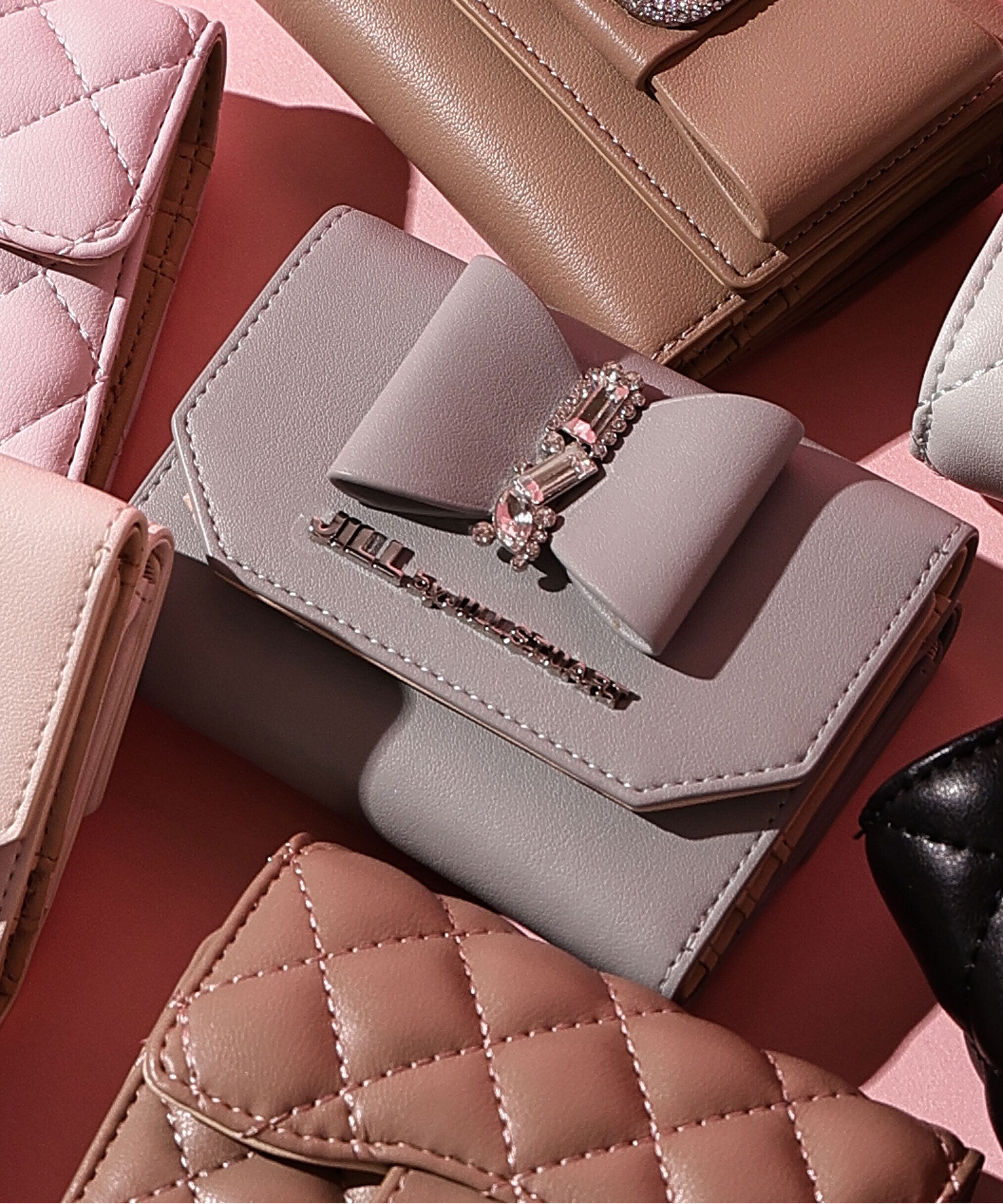  「リボンビジューウォレットミニ財布」|財布|