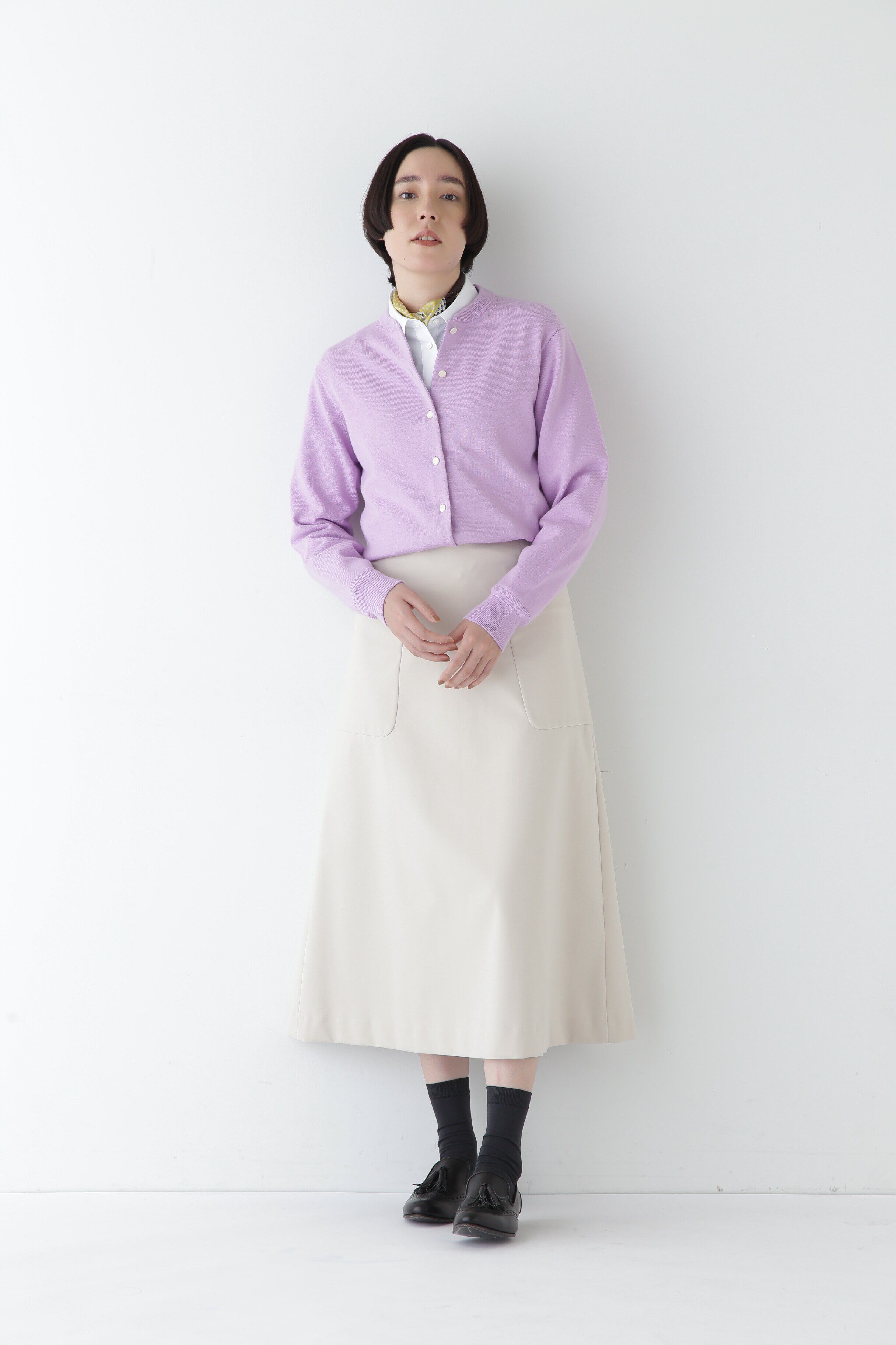  「◆【ウォッシャブル】コットンカシミヤ クルーネックカーディガン」|ニット・セーター|