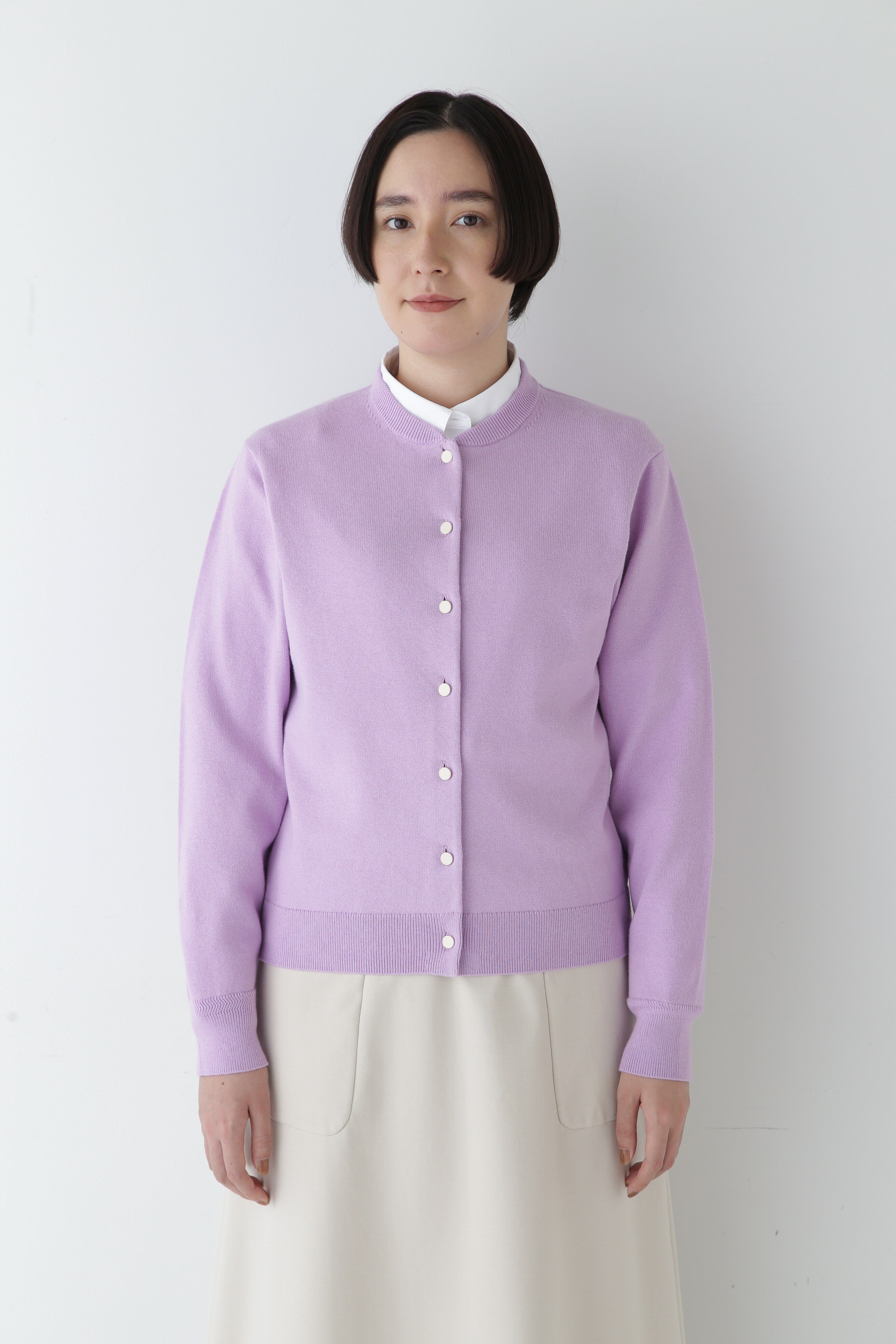  「◆【ウォッシャブル】コットンカシミヤ クルーネックカーディガン」|ニット・セーター|