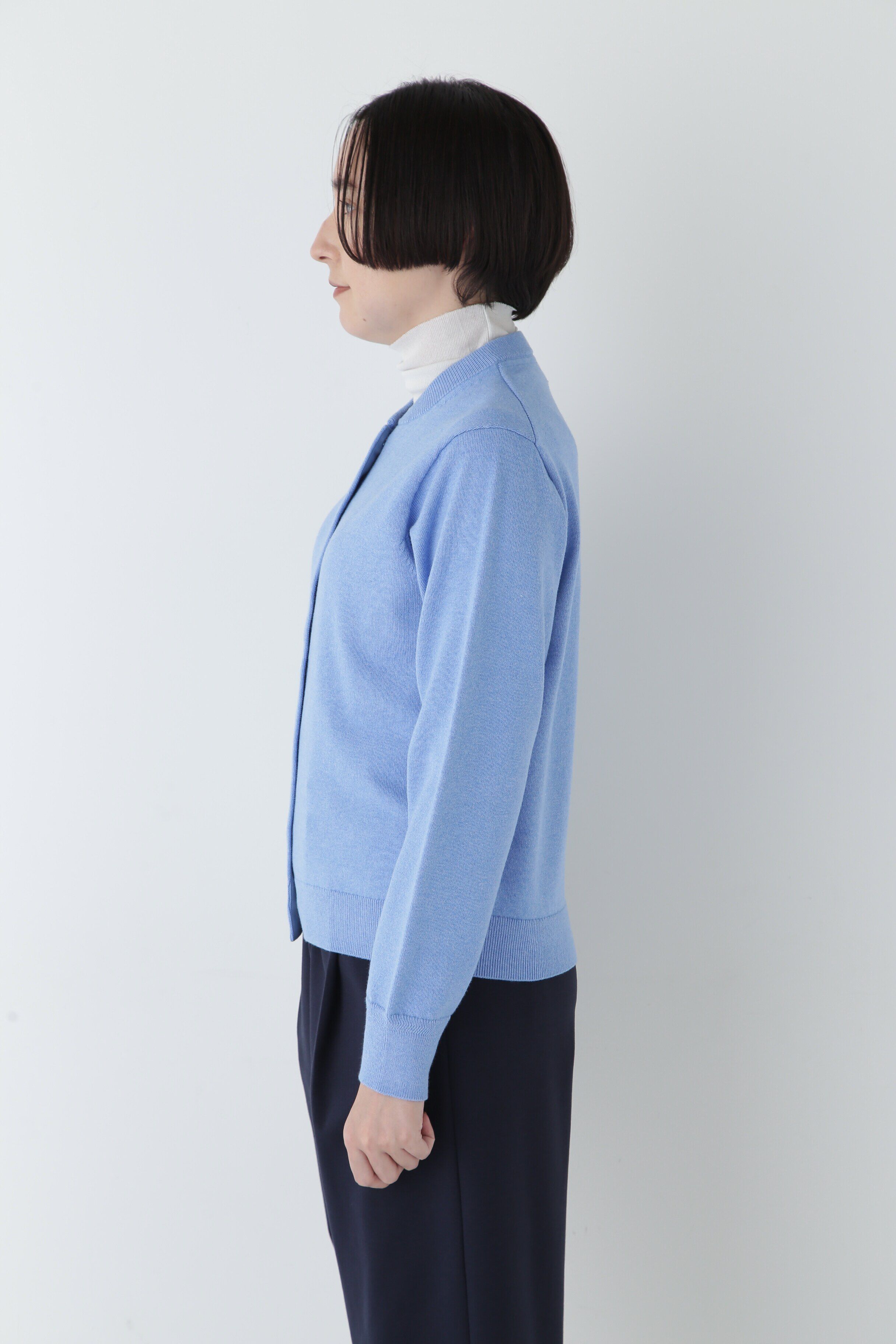  「◆【ウォッシャブル】コットンカシミヤ クルーネックカーディガン」|ニット・セーター|