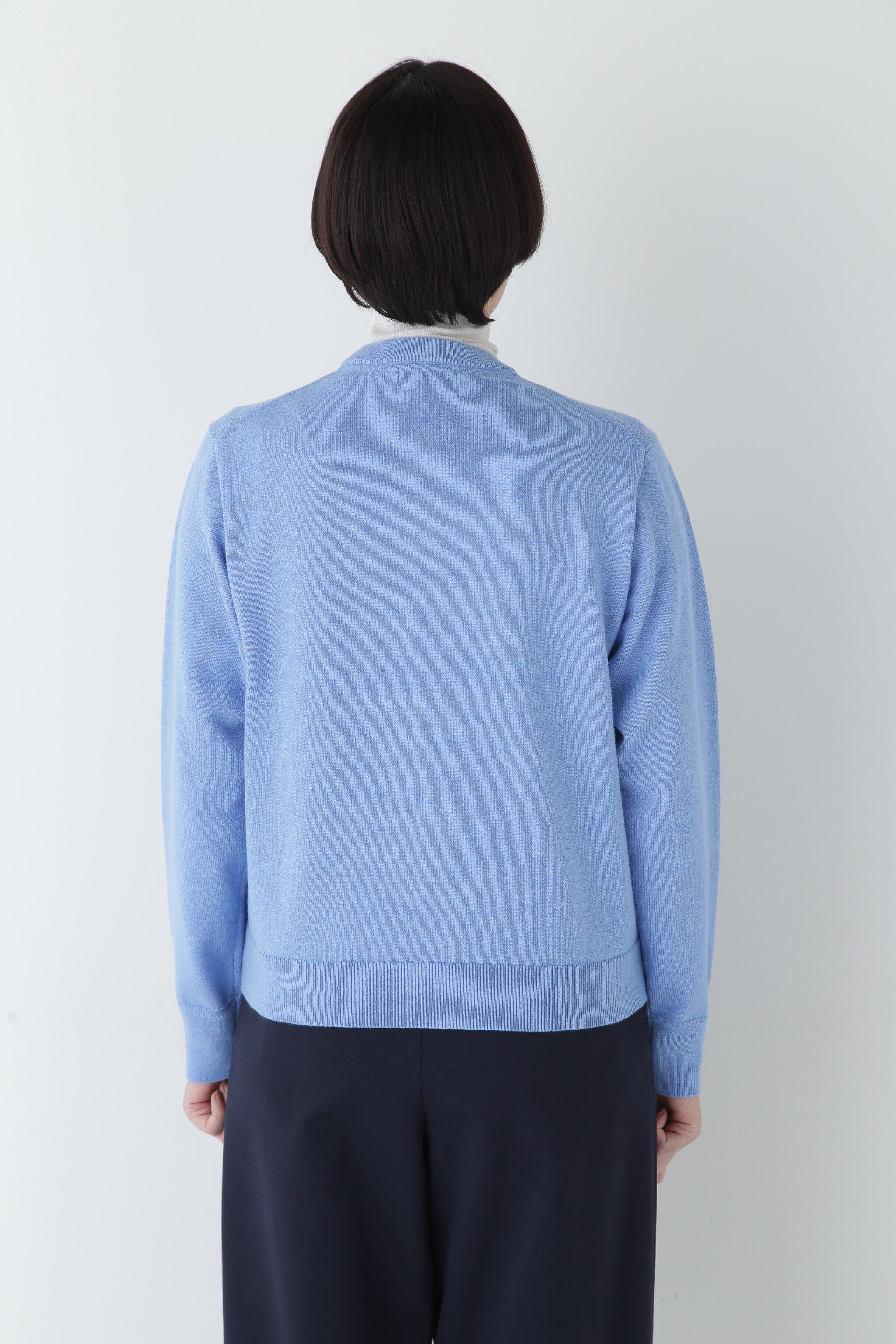  「◆【ウォッシャブル】コットンカシミヤ クルーネックカーディガン」|ニット・セーター|