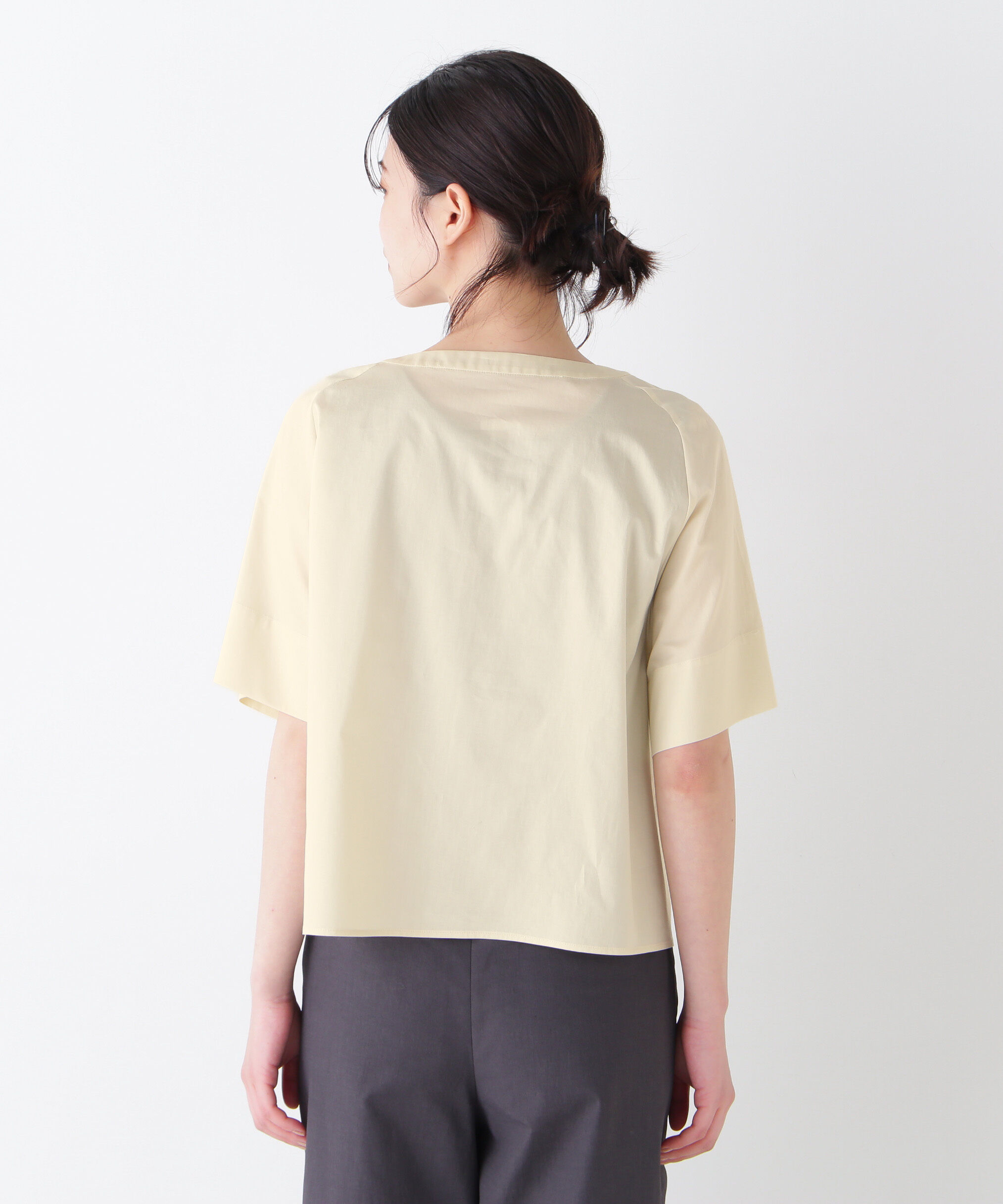  「◆ボックスシルエットキーネックブラウス」|シャツ・ブラウス|