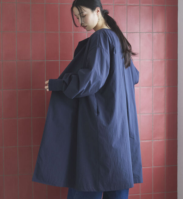 Doux archives「ノーカラーロングコート」|ダッフルコート|