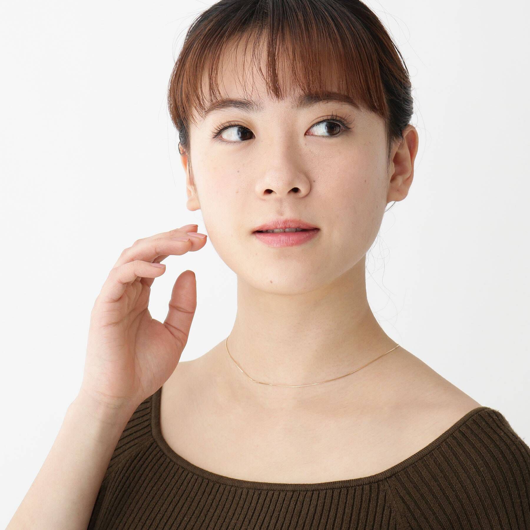 COCOSHNIK「K10ベネチアン ラリエット ネックレス」|ネックレス|