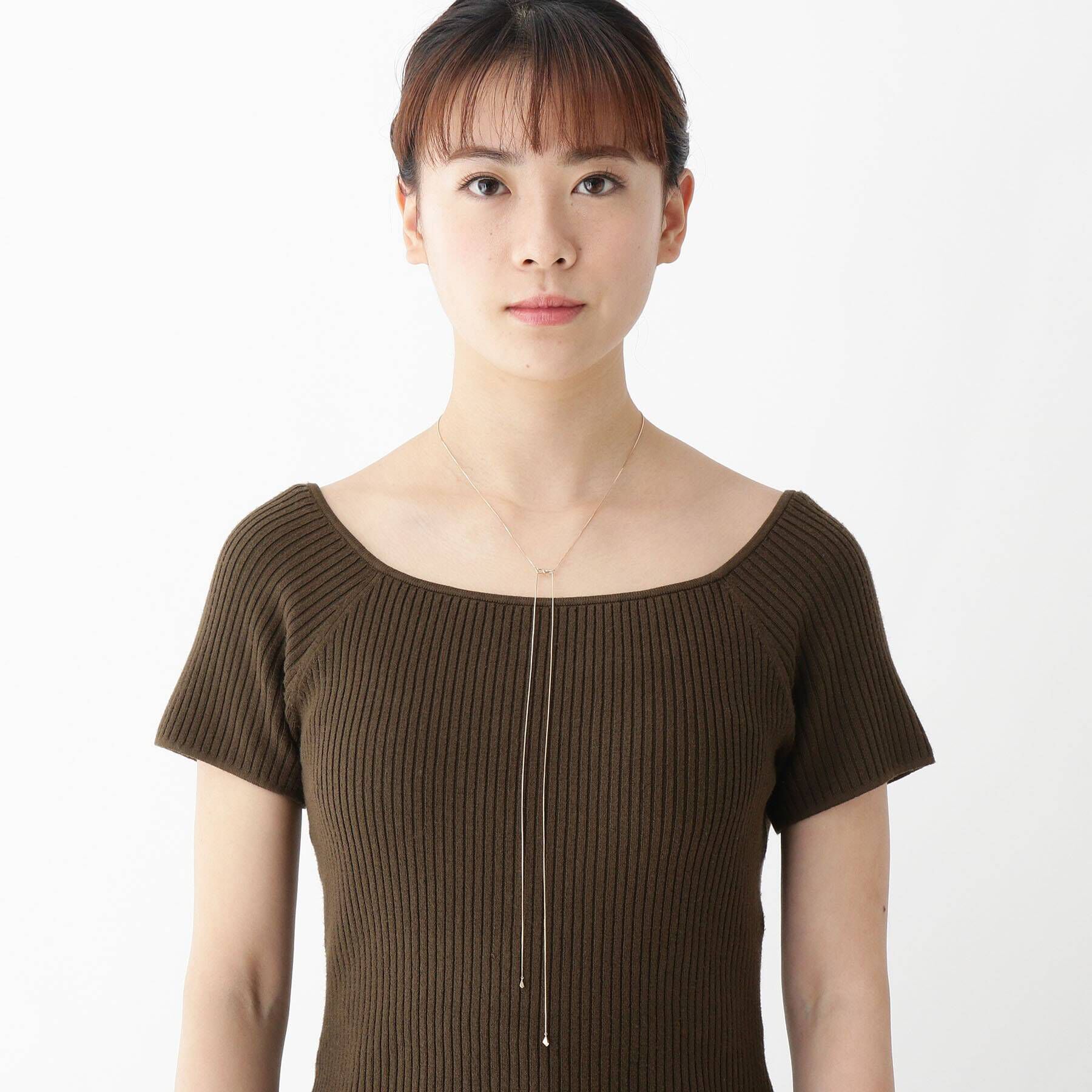 COCOSHNIK「K10ベネチアン ラリエット ネックレス」|ネックレス|