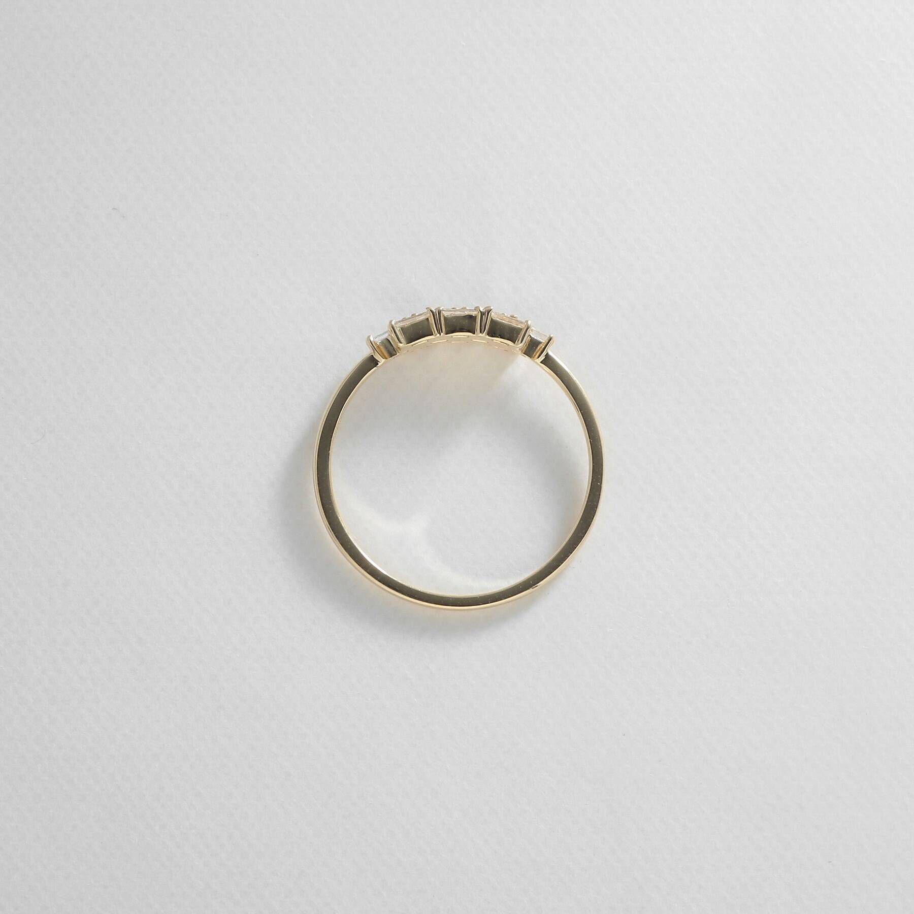 COCOSHNIK「K18ダイヤモンド バゲットカットクラスター リング」|リング|