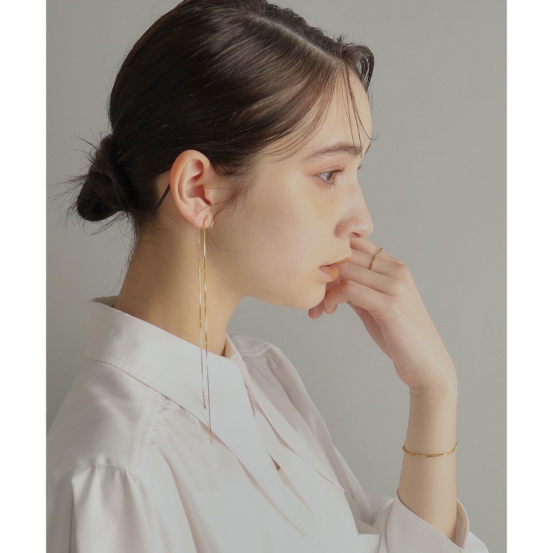 COCOSHNIK ONKITSCH「シルバー デザインチェーン ベネチアンブレスレットＳ GP」|ブレスレット・バングル|