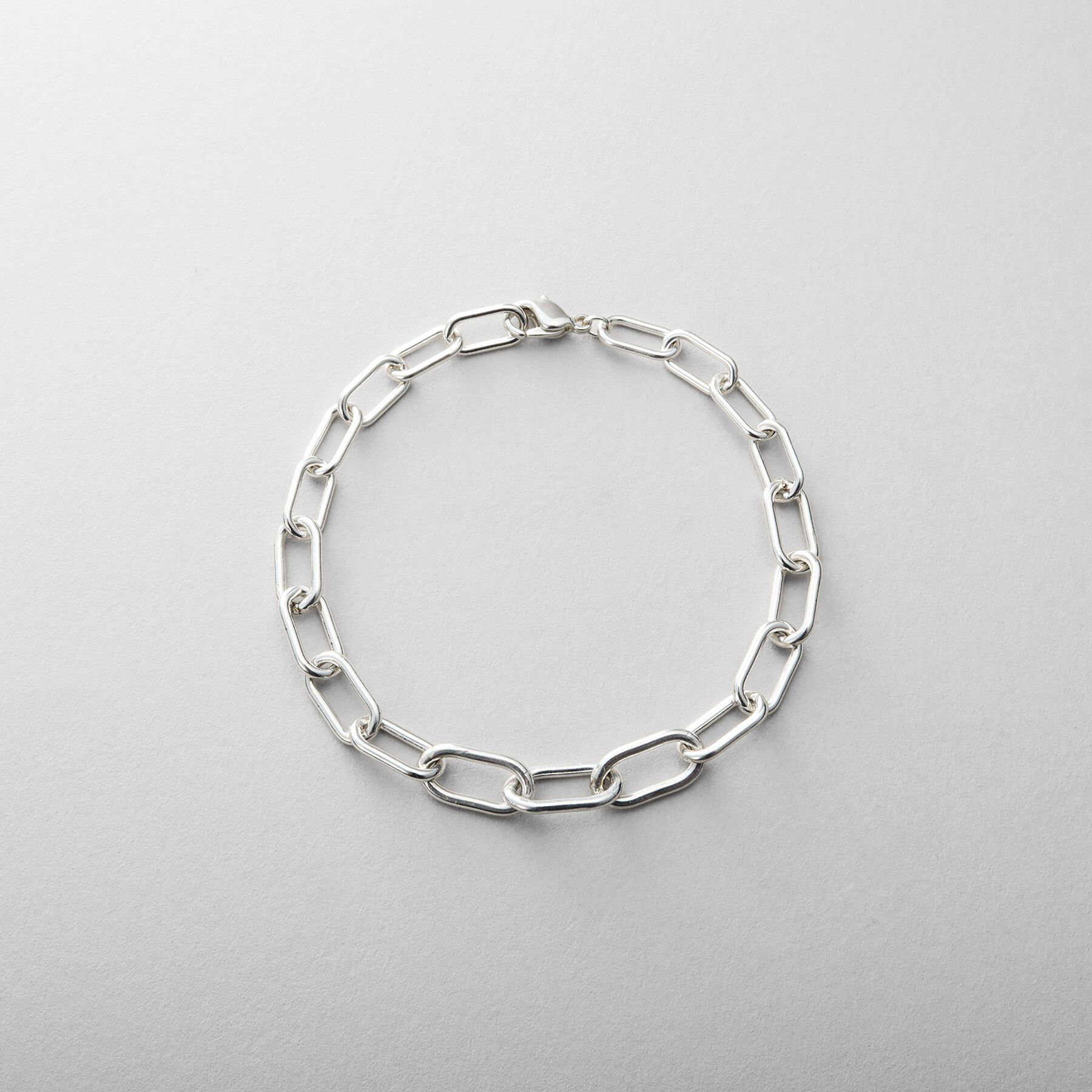 COCOSHNIK ONKITSCH「シルバー デザインチェーン ケーブルグラデーションブレスレット」|ブレスレット・バングル|