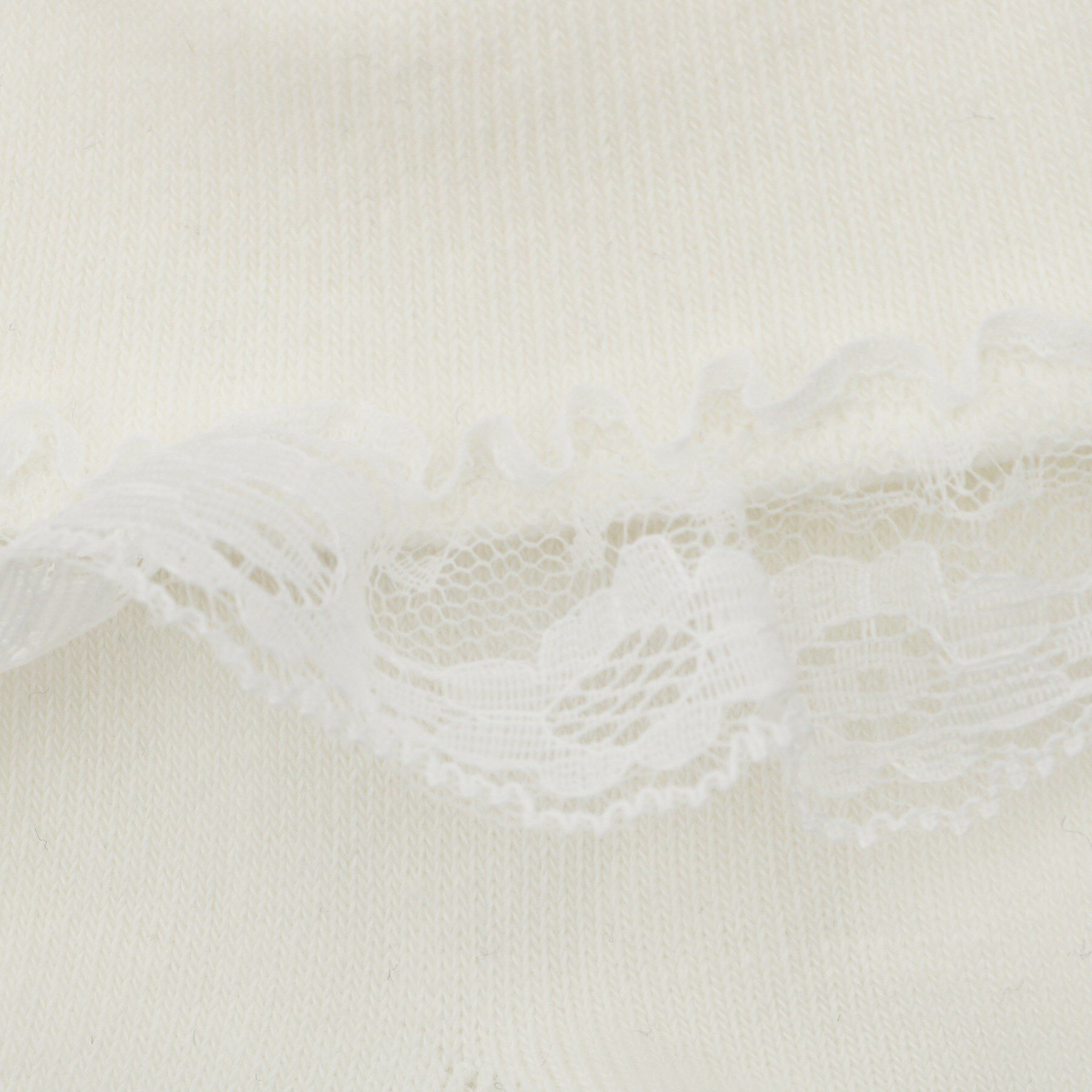 SHOO･LA･RUE「【セレモニー】折り返しレースクルー丈ソックス」|ソックス|