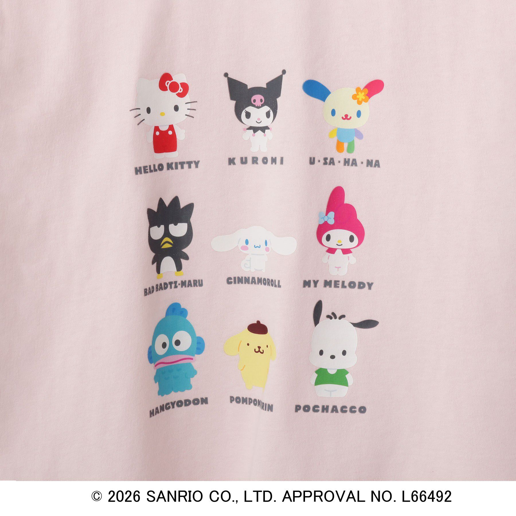 SHOO･LA･RUE「【サンリオキャラクターズ】オールスターフロントプリントロンＴ」|Tシャツ・カットソー|