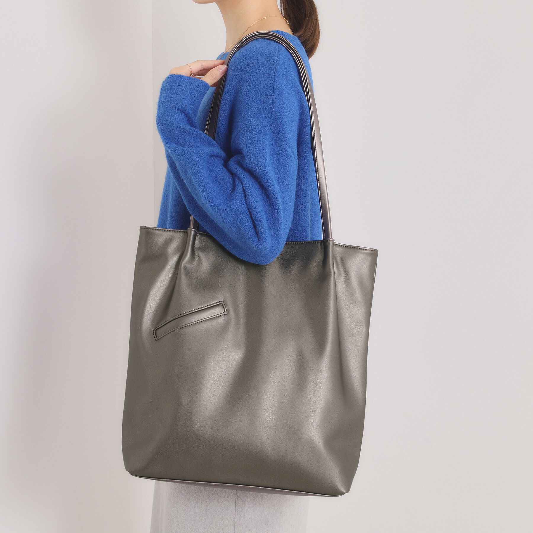 ITS&rsquo;DEMO「【A4対応】PUサブトート」|トートバッグ|ブロンズ(008)