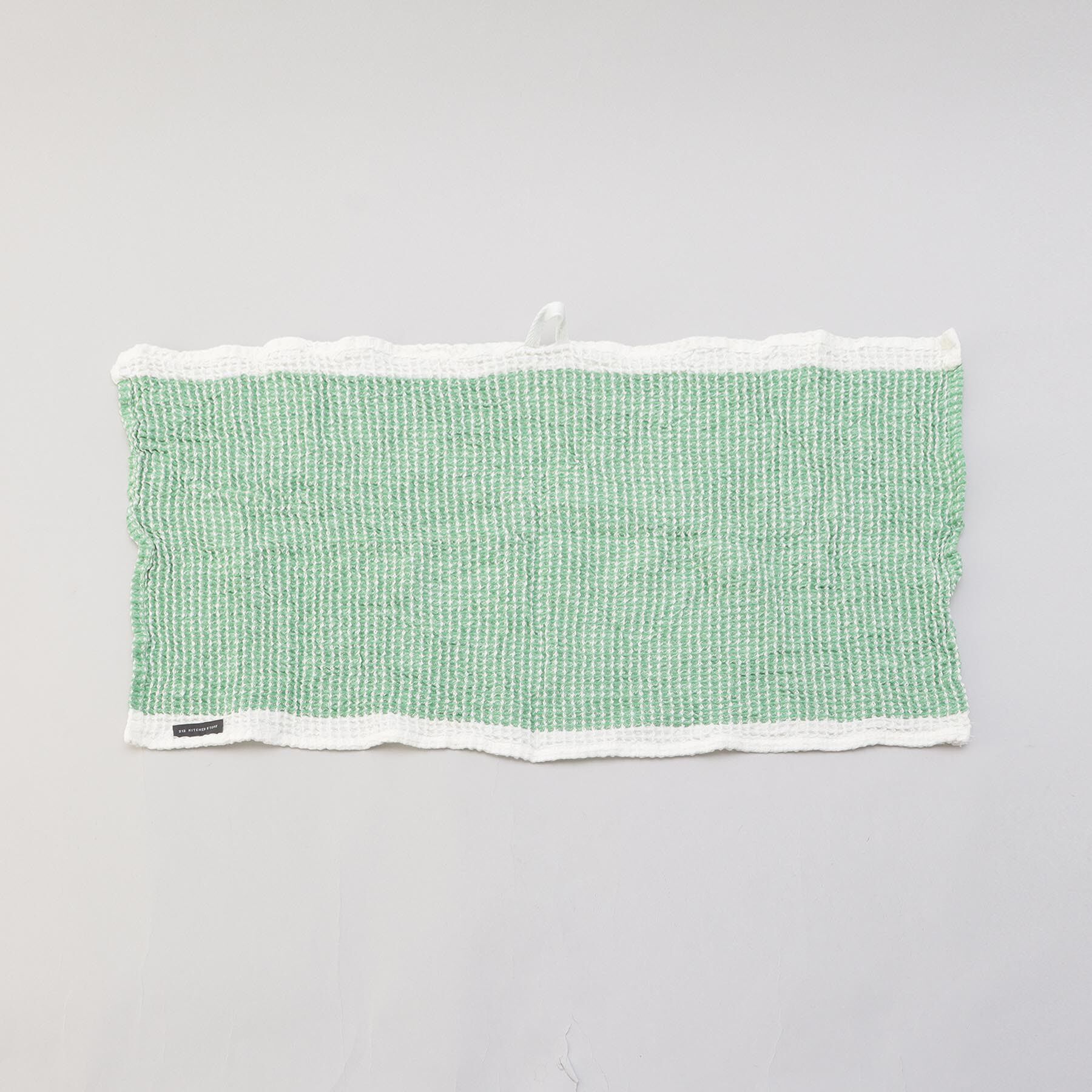 212 KITCHEN STORE「ワッフルカラーラインキッチンタオル GR」|食器・キッチングッズ|