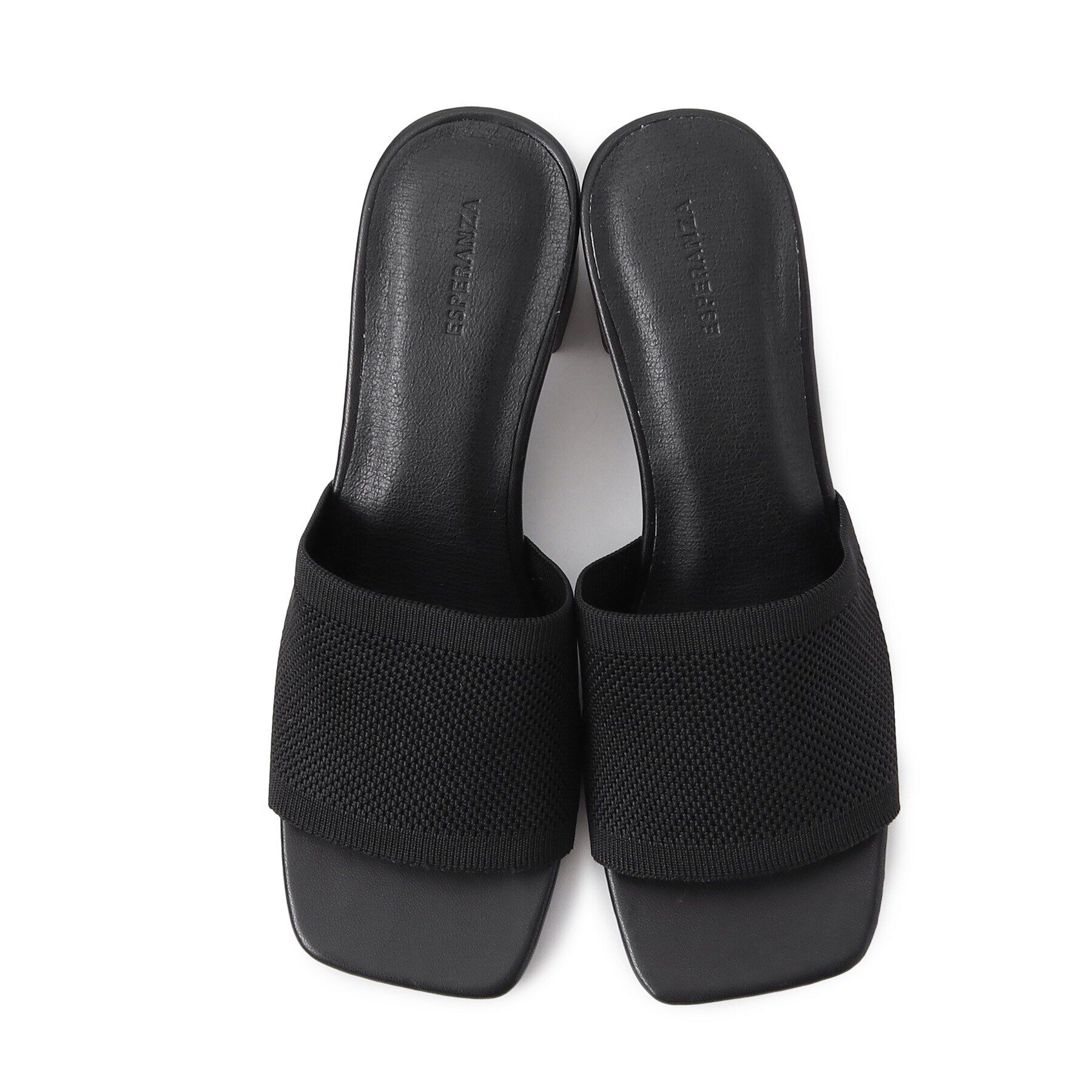 ESPERANZA「ニットアッパーミュールサンダル 24SS」|サンダル|