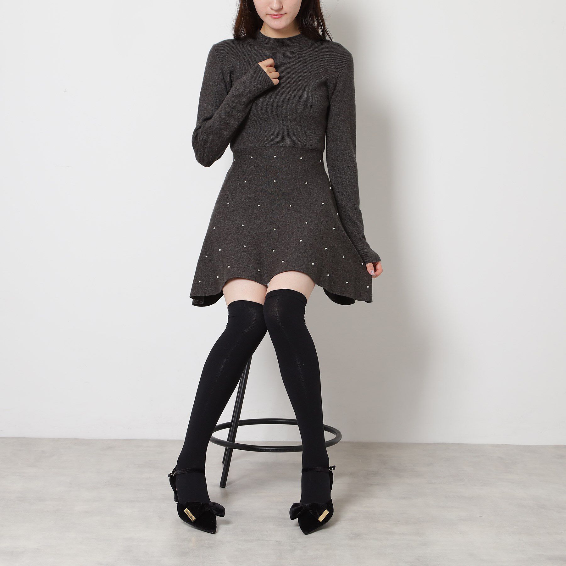 ESPERANZA「【EC限定】ベルベットリボン2WAYセパレートパンプス」|パンプス|