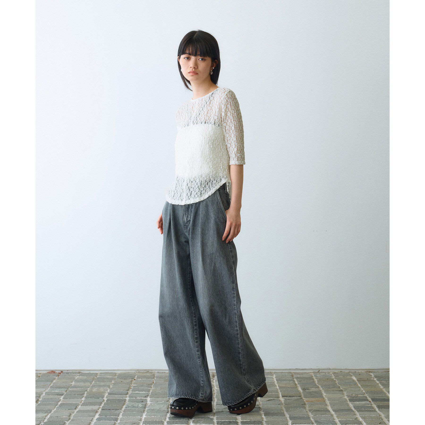 CODE A「lace layered pullover」|Tシャツ・カットソー|