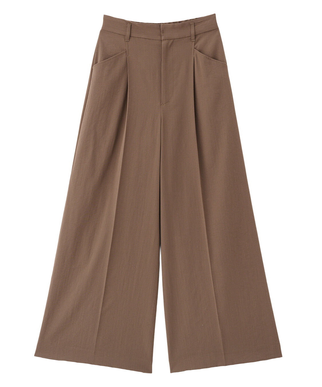 COCO DEAL「リネンライクバックフラップワイドパンツ」|スラックス|