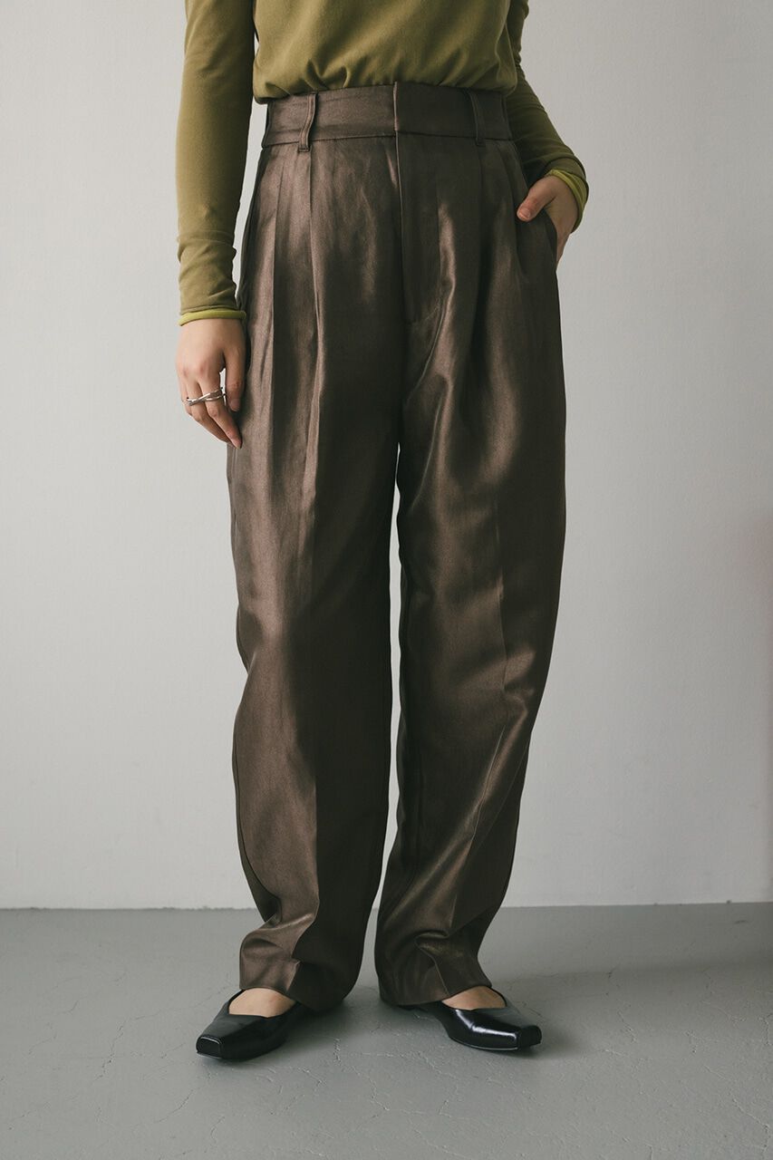 STYLEMIXER「シャンタンタックパンツ」|その他|BRN