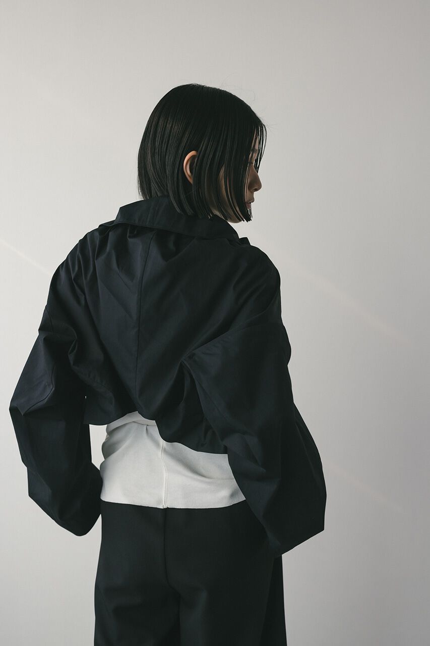 STYLEMIXER「シャーリングフリルジャケット」|ブルゾン・スタジャン|