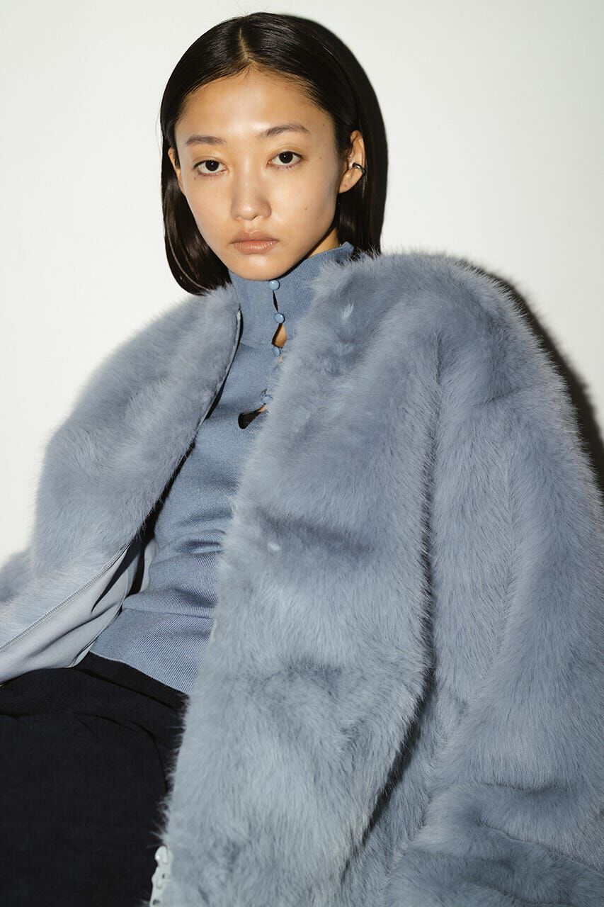 STYLEMIXER「ノーカラーファージャケット」|その他|SAX