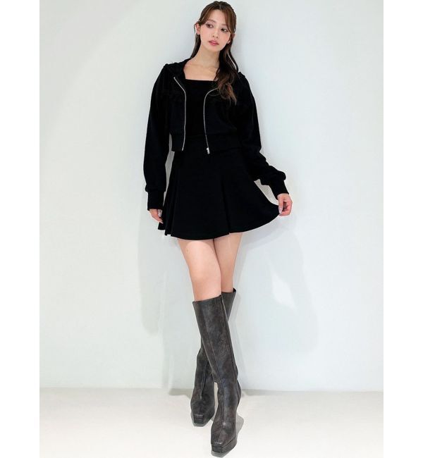 RESEXXY「スウェットフレアミニスカート【セットアップ着用可能】」|スカート|