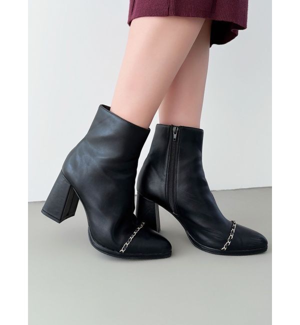 RESEXXY「チェーンベルトショートブーツ」|ショートブーツ|ブラック