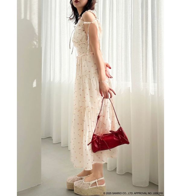 dazzlin「【メロクロコラボ】モチーフパターンティアードワンピース」|ワンピース|
