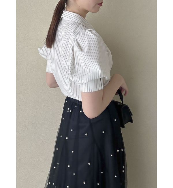 dazzlin「【再生産/新色登場】マルチボタンデザインブラウス」|シャツ・ブラウス|