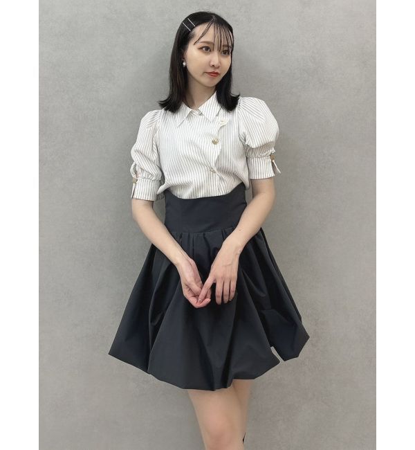 dazzlin「【再生産/新色登場】マルチボタンデザインブラウス」|シャツ・ブラウス|