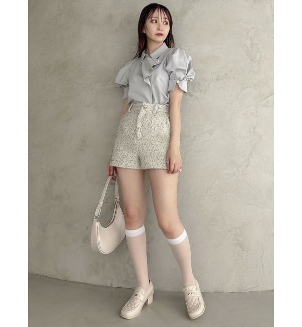 dazzlin「【再生産/新色登場】マルチボタンデザインブラウス」|シャツ・ブラウス|