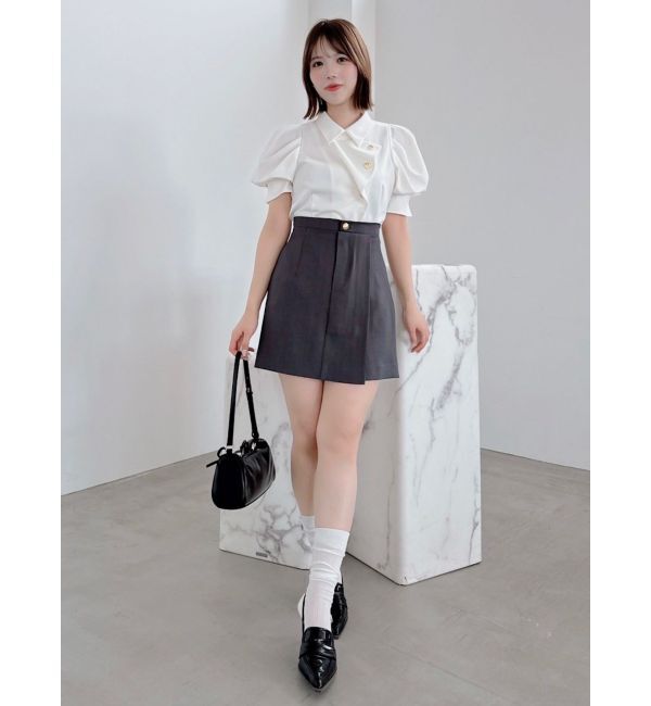 dazzlin「【再生産/新色登場】マルチボタンデザインブラウス」|シャツ・ブラウス|