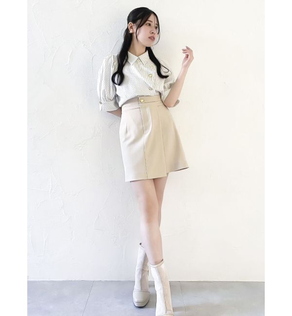 dazzlin「【再生産/新色登場】マルチボタンデザインブラウス」|シャツ・ブラウス|