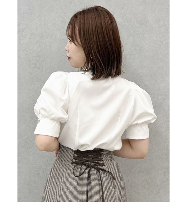 dazzlin「【再生産/新色登場】マルチボタンデザインブラウス」|シャツ・ブラウス|