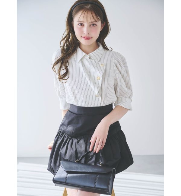 dazzlin「【再生産/新色登場】マルチボタンデザインブラウス」|シャツ・ブラウス|