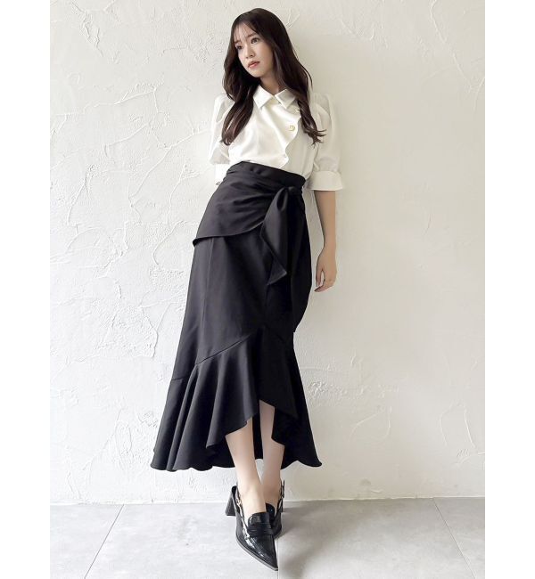 dazzlin「【再生産/新色登場】マルチボタンデザインブラウス」|シャツ・ブラウス|