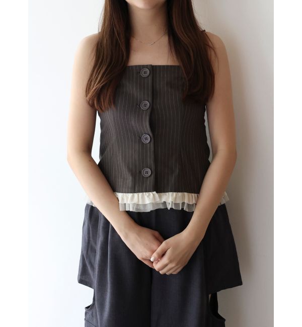 dazzlin「フリルビスチェ」|シャツ・ブラウス|