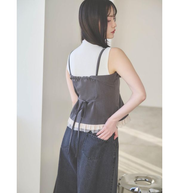 dazzlin「フリルビスチェ」|シャツ・ブラウス|