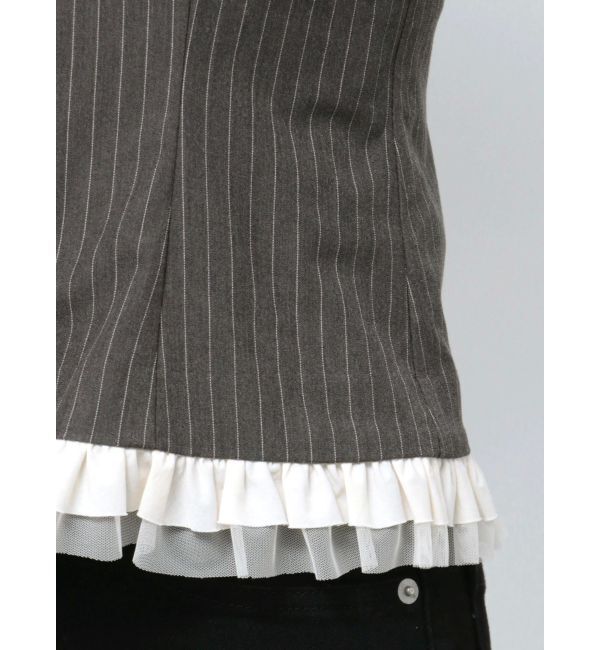 dazzlin「フリルビスチェ」|シャツ・ブラウス|