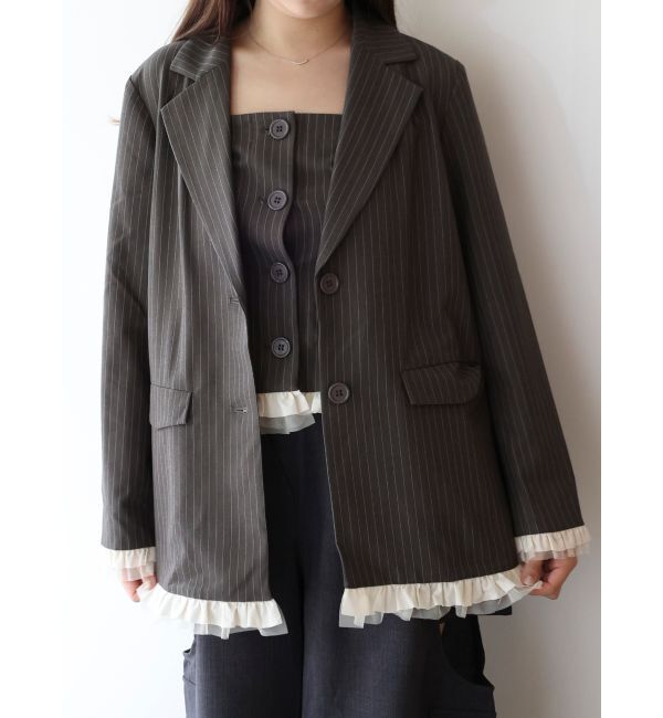 dazzlin「フリルビスチェ」|シャツ・ブラウス|